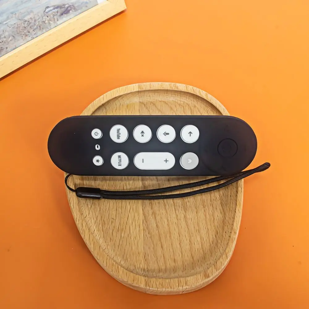 Silicone Remote Controller Cover Shockproof Remote Protective Case for Google TV Streamer 4K 2024 Voice Remote Control