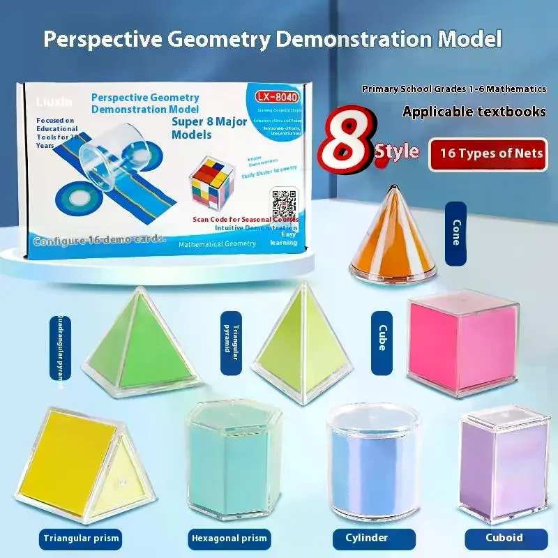 STEM Education Geometry Demonstration Kit, Spatial Structure Visualization Models For Teaching