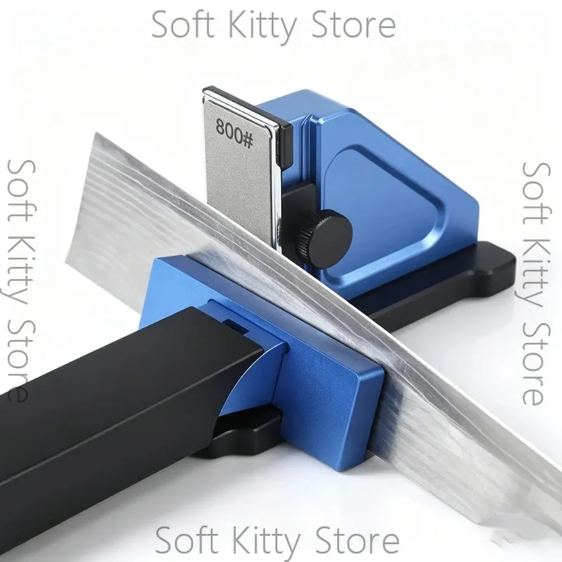 Fixed‑Angle Knife Sharpener Sharpening Jig, Adjustable Reversible Gantry‑Style Aluminum Sharpening Tool