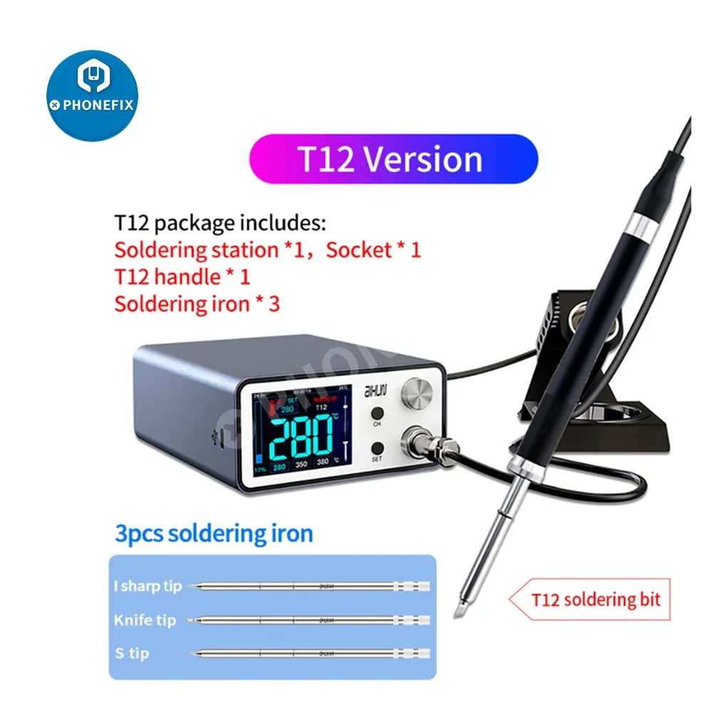 JC AIXUN T3A Intelligent Soldering Station 936 T245 T12 Nano Welding Station for Mobile Phone PCB BGA Soldering Repair