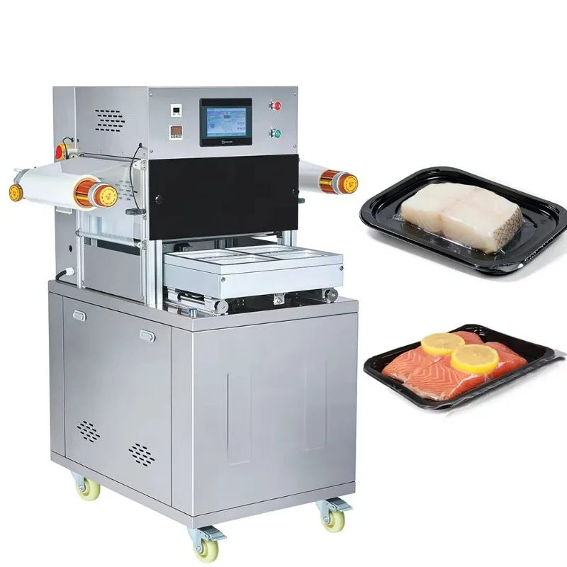 Máquina envasadora semiautomática de sellado y corte tipo L con túnel termorretráctil para embalaje de alimentos cosméticos de botellas de cajas de cartón