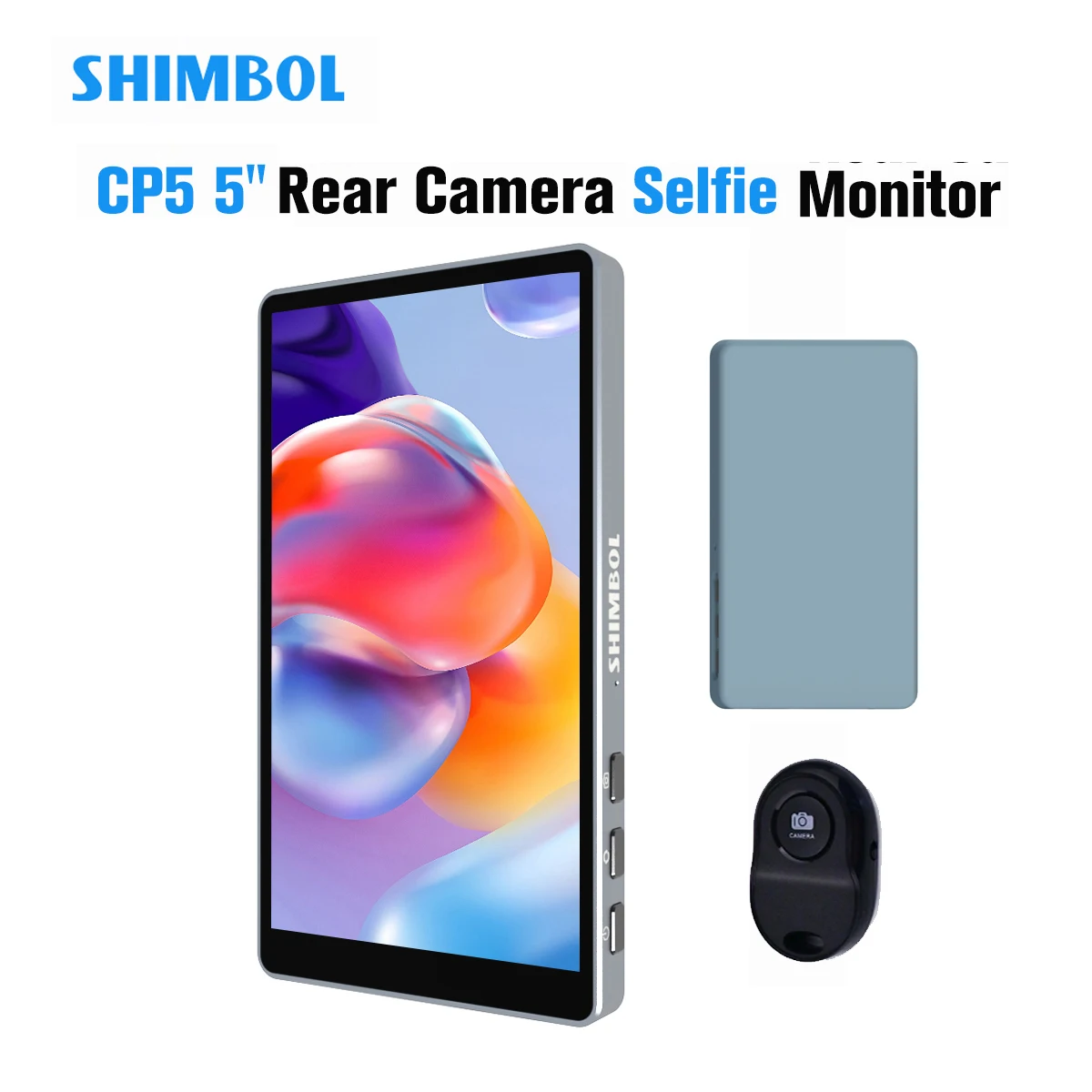 SHIMBOL CP5 5inch FHD Touch Screen Rear Camera Selfie Monitor Screen for Smartphone Vlogging Live Streaming Video Recording