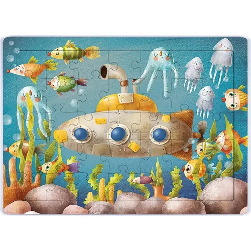 King Of Puzzle Submarine Wooden Puzzle 35 Piece (Xxxv-05)