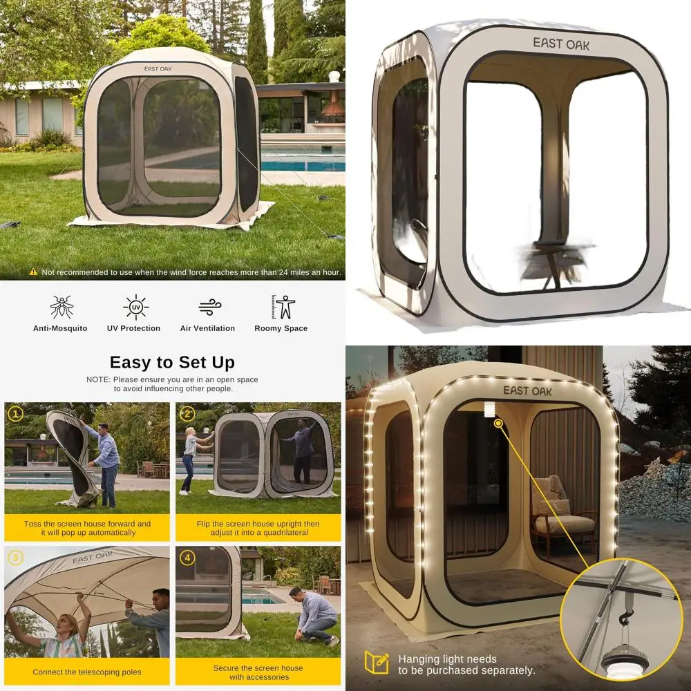 Portable 6X6 Ft Scr…