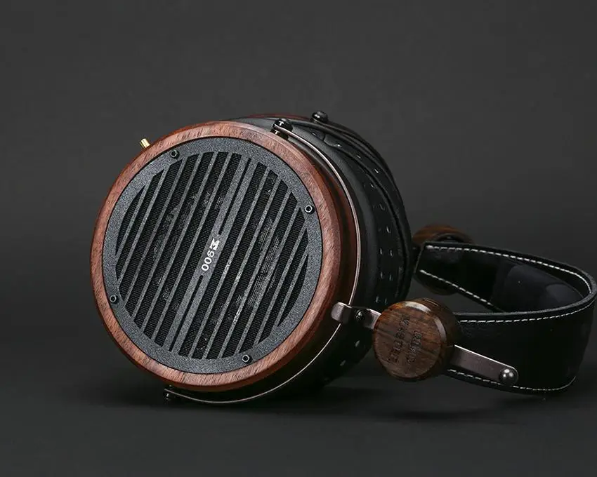 MUSIC MASTER 108 مللي متر 900 مقاومة عالية 200 أوم مستو مزدوج الجريان Hifi الموسيقى سماعة رأس خشبية PK HD800 HE1000 LCD3