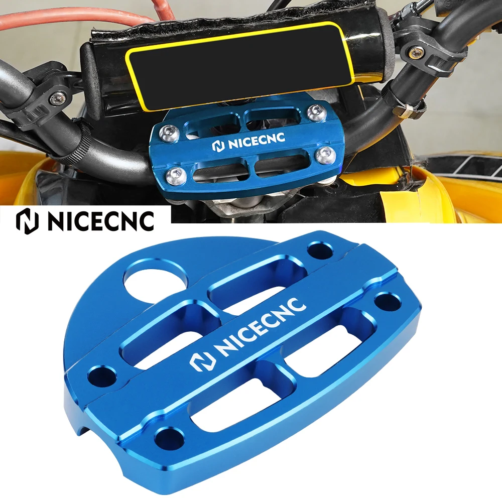 

NICECNC For Yamaha Raptor 700 700R YFM YFM700 2006-2009 2011-2022 SE 2010 Handlebar Clamp With Key Guard ATV Accessories