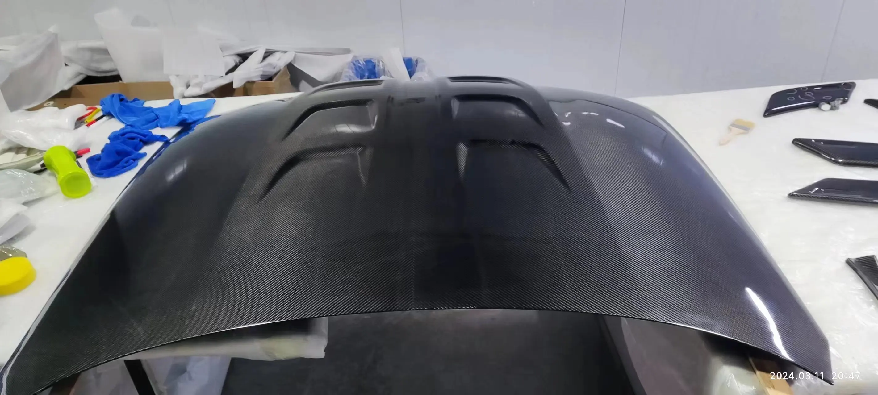 New G80 M3 M4 G82 G83 AC Style Bonnet Dry Carbon Fiber Car Body Kit Engine Hood Front Cover 5
