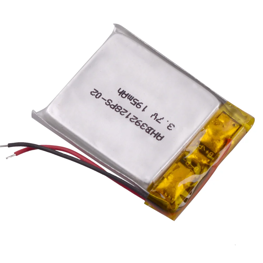 392128   3.7 فولت 195 مللي أمبير بطارية ليثيوم أيون ليبو بوليمر قابلة للشحن ل BT3030 سماعة رأس بخاصية البلوتوث سجل itech اللاسلكية AHB 392128