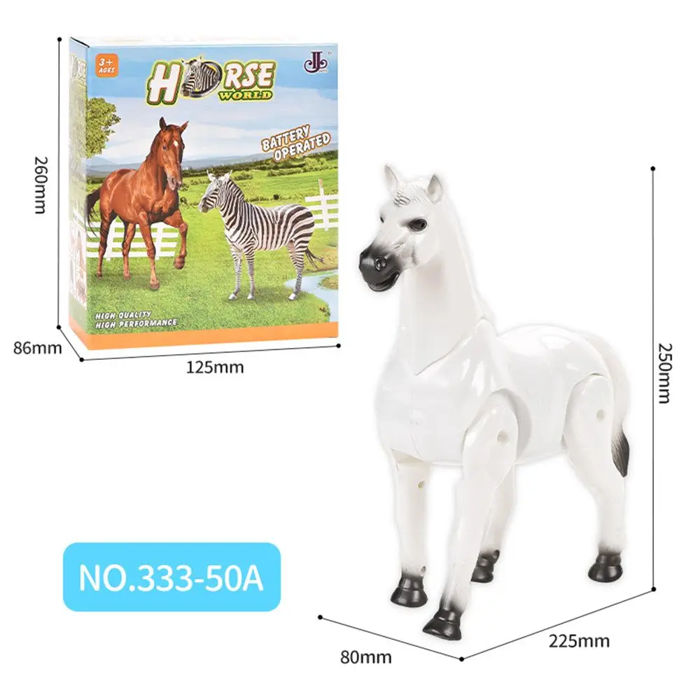 Battery Operated Cattle Cow Toy Horse Rabbit Zebra Livestock Animals Model