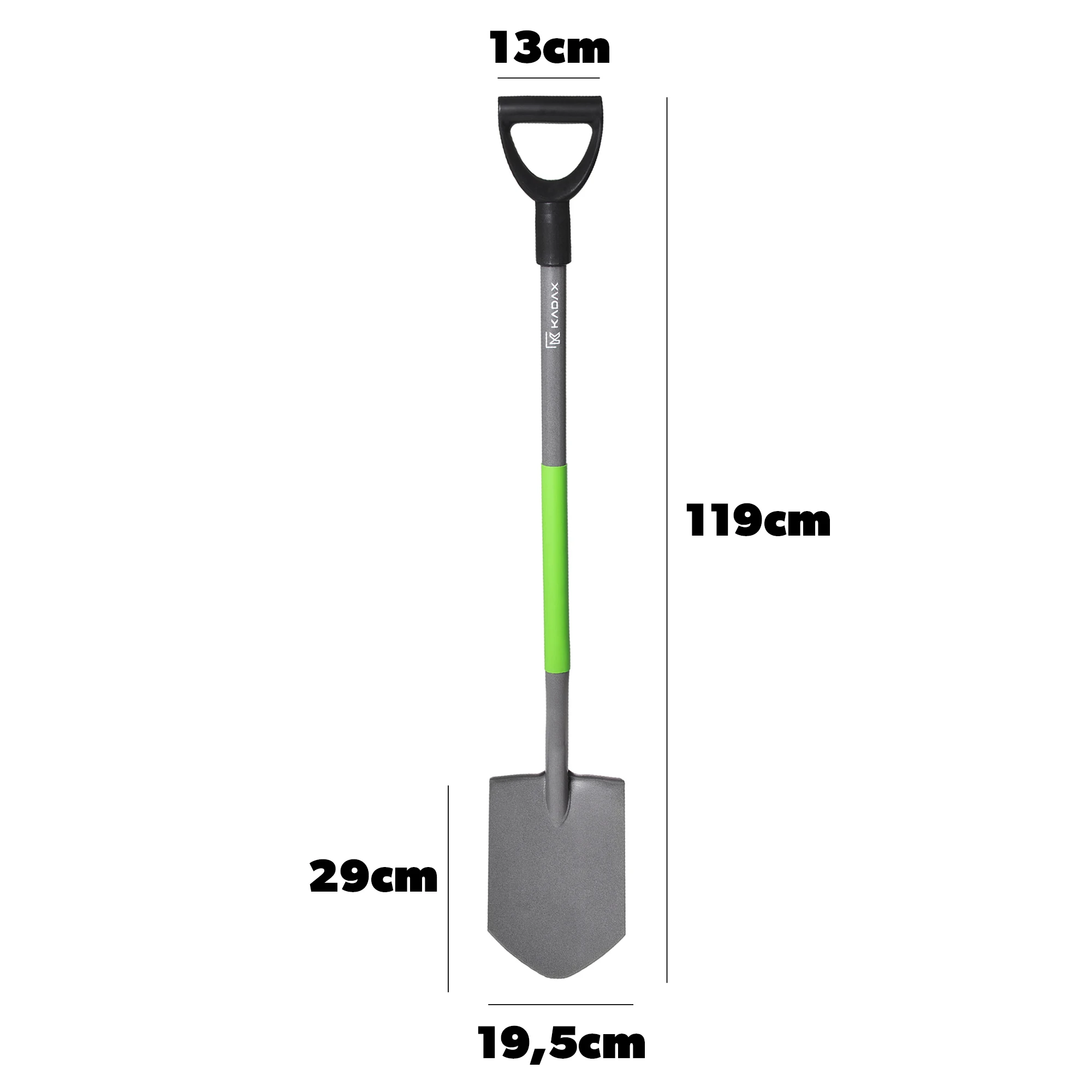 كاداكس-مجرفة حديقة معدنية حادة ، نقش سابركا أرجو ، صوفي