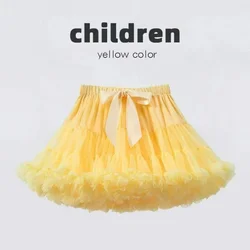 Baby Girls Tulle Tutu Skirt Ballerina Pettiskirt Fluffy Children Ballet Skirts For Party Dance Princess Girl Tulle Clothes PP001