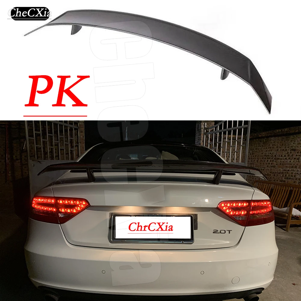 

Suitable For Audi A5 S5 RS5 Sedan Universal PK Style Rear Spoiler Tail Wing Made Of High Quality Carbon Fiber Material