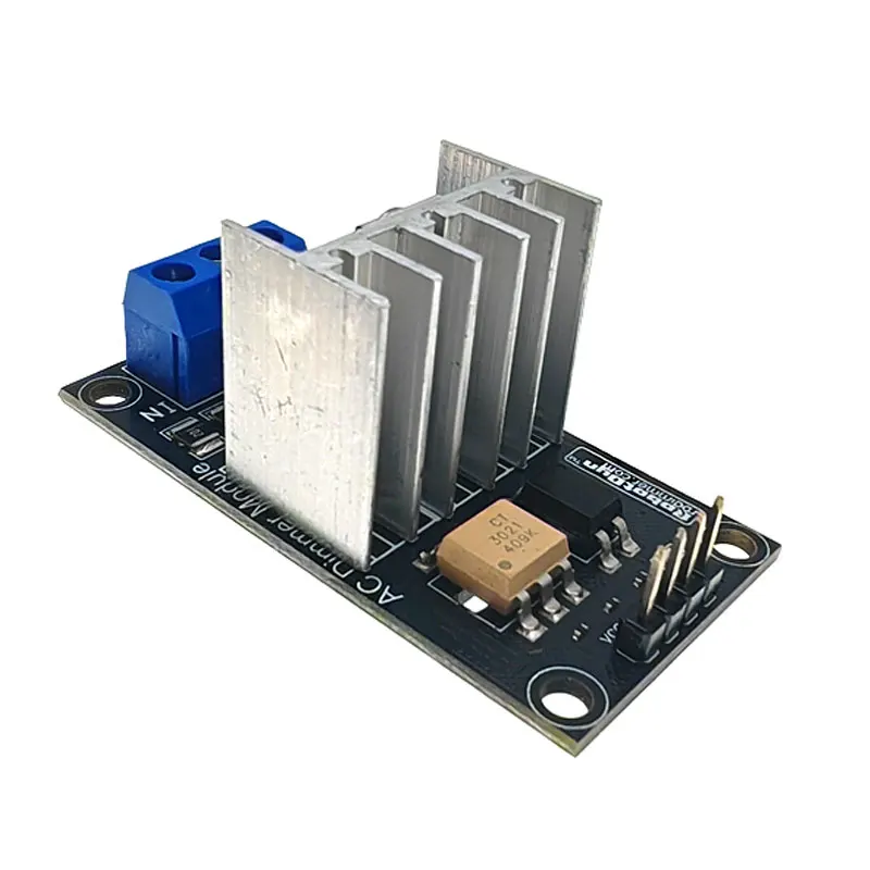 Moduł ściemniania lampy AC i ściemniacza silnika, 1 kanał, logika 3,3 V/5 V, AC 50/60 Hz, 8 A-400 V