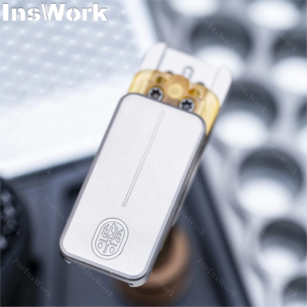 YOLO STUDIO Ultra-intensive Titanium PEI Centerboard Push Slider Slider Fidget Metal Slider Fidget Cool Gadgets Technology