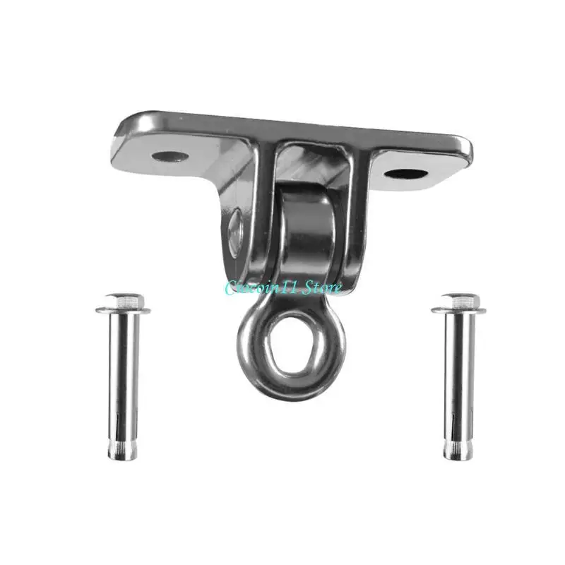 Y1UB Wearproof Stainless Steel Swing Hook for Hammock Chair Fixed Buckle Screw Outdoor Swing Hardware Tool