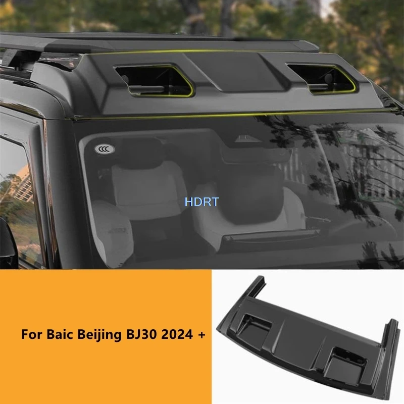 Auto Stil Front Dach Spoiler Platte Flügel Abdeckung Kit Für Baic Peking BJ30 2024 + Schutz Dekoration Zubehör Außen Aufkleber