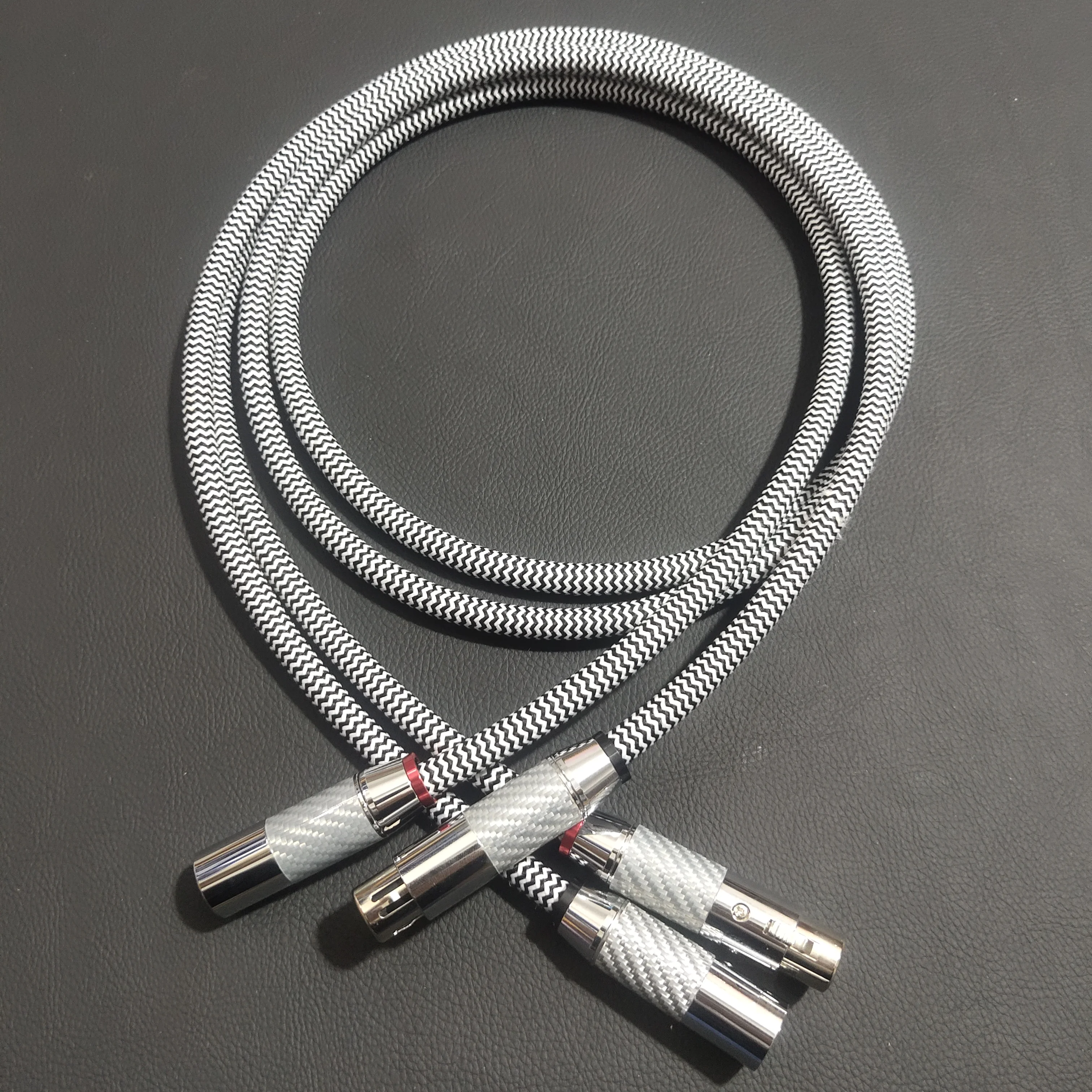 QED Brand new HIFI XLR cable high purity copper and silver mixed line 3 Pin Balanced Male to female plug for microphone mixer