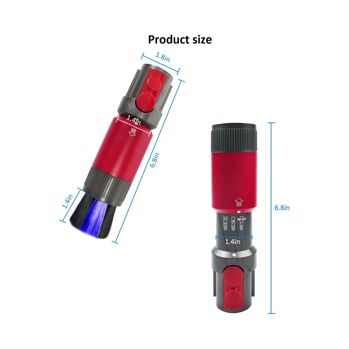 Spoorloze Stofborstel Geschikt Voor Dyson V7 V8 V10 V11 V15 Deel Stofzuiger Vervangende Stofborstel Bevestiging