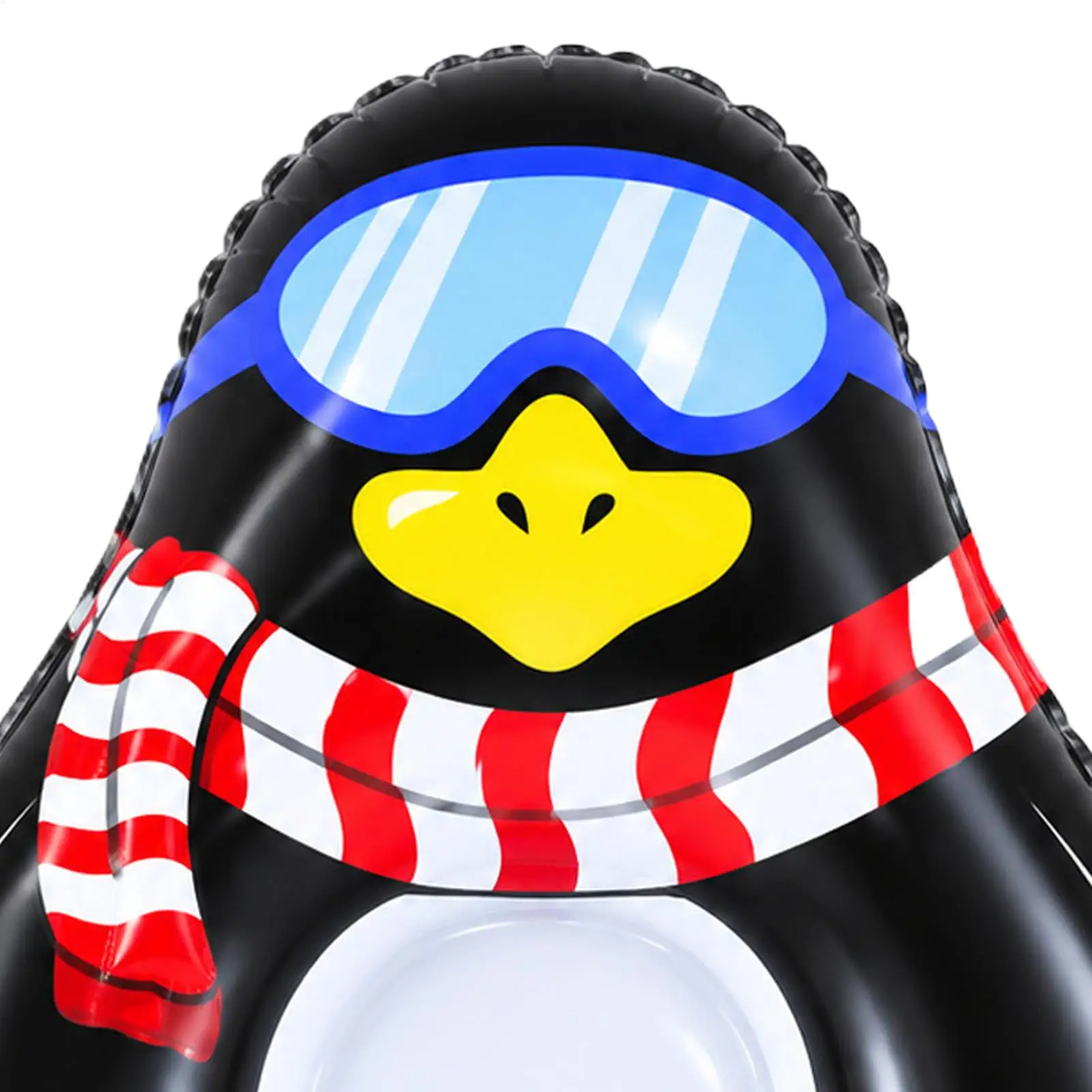 Snow Tube 140x115cm Heavy Duty Inflatable Animal Outdoor Toy Sledding Tube With Handles For Kids Adults Family Outdoor Skiing