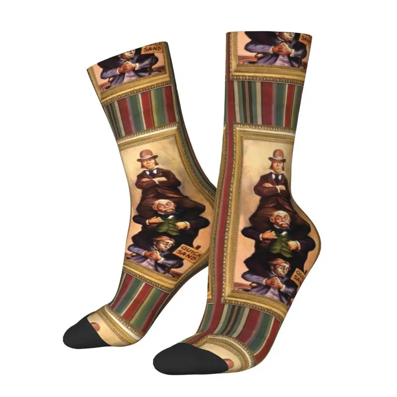 Fun Men's Haunted Mansion Stretching Dress Socks Unisex Comfortable Warm 3D Printing Crew Socks