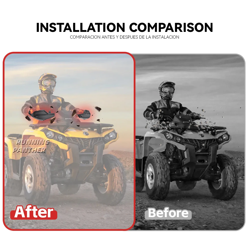 ATV Pelindung tangan deflektor angin untuk Can-Am Outlander 450 500 650 800 1000 Renegade DS G2 G2L G2S Kit pelindung setang