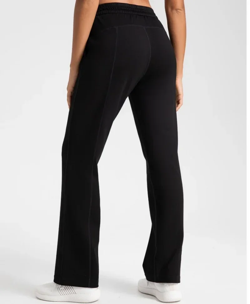 Soft yoga pants with a drooping feeling, casual long pants for women, loose straight leg wide leg pants trousers women