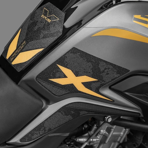 Imagen 2 del producto Para KOVE 500X 525X accesorios de motocicleta almohadilla de tanque de gasolina decoración antideslizante de pegatinas de protección de tanque de combustible de bicicleta