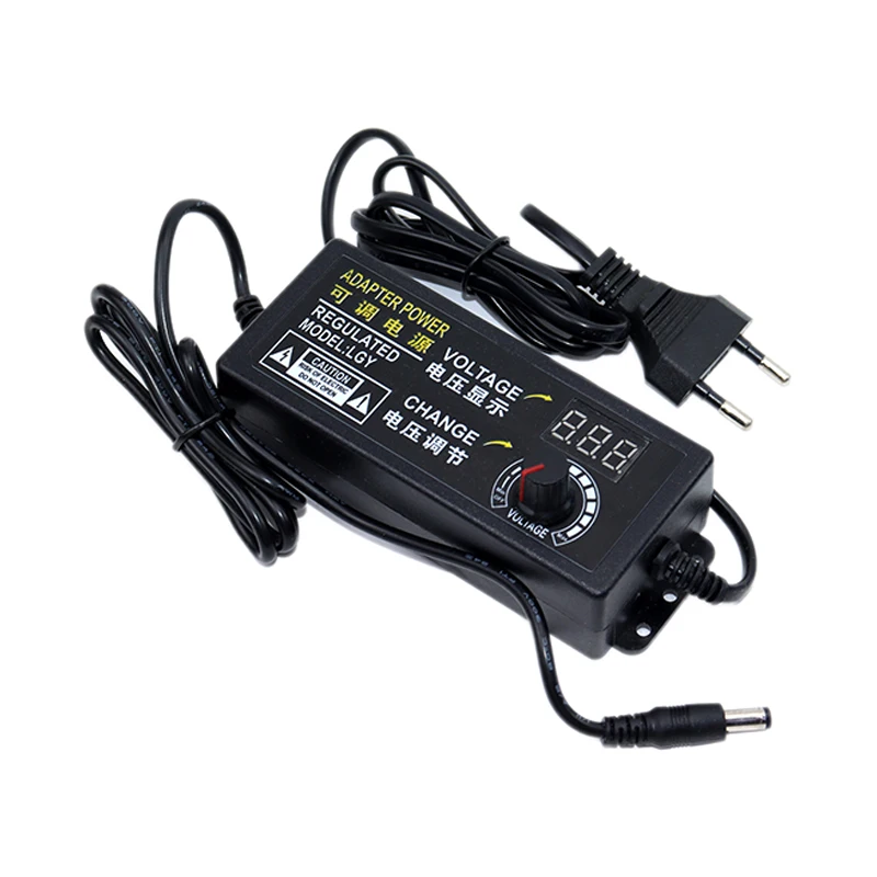 3-12V 5A Adjustable AC To DC Power Supply 3V 6V 8V 9V 12V 5A Power Supply Adapter Universal 220V To 12V Volt Adapter +DC Trans