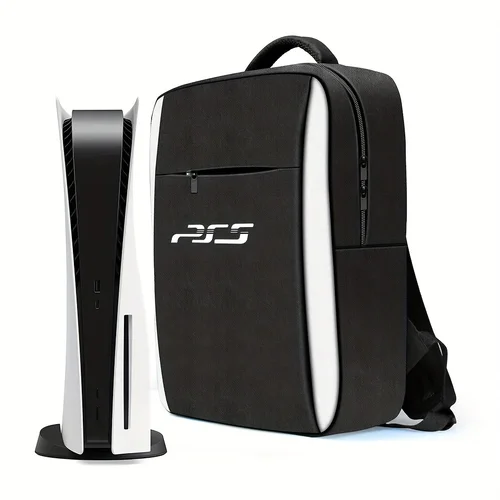 Mochila de viaje para consola PS5, accesorios, bolsa de almacenamiento de Estuche de transporte protectora Compatible con consola Sony PS5