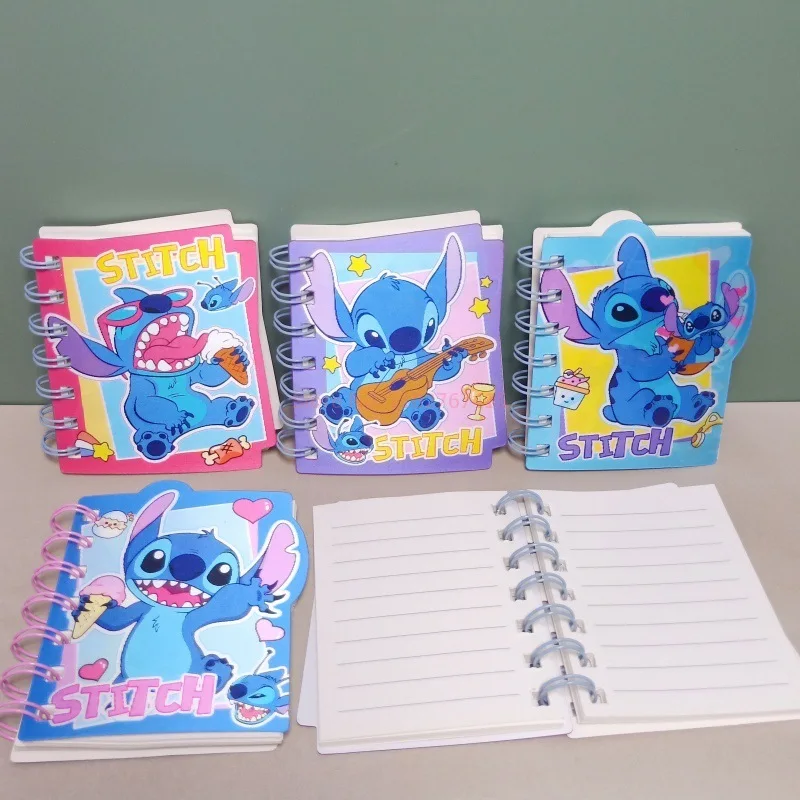 4/20pcs Disney Stitch Grating Coil Book Cartoon Lilo 3d Transformation Notebook Student Life Notes Stationery Gift