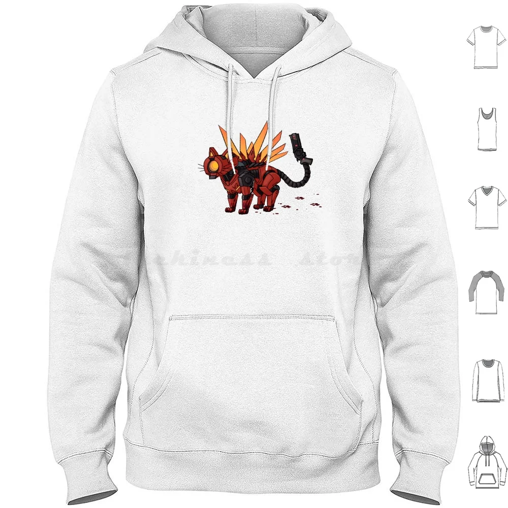 V2 Cat Hoodies Long Sleeve Funny Meme Ultrakill V1 V2 Gabriel Minos Prime Cancer Cancerous Tumor Florp Cancerous