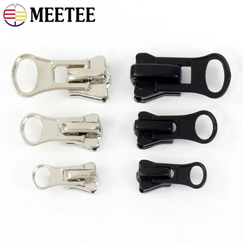 5/10/20Pcs 3# 5# 8# 10# Zipper Sliders for Resin Zippers Tape Bags Garment Zip Pulls Head Repair Kit DIY Sewing Accessories