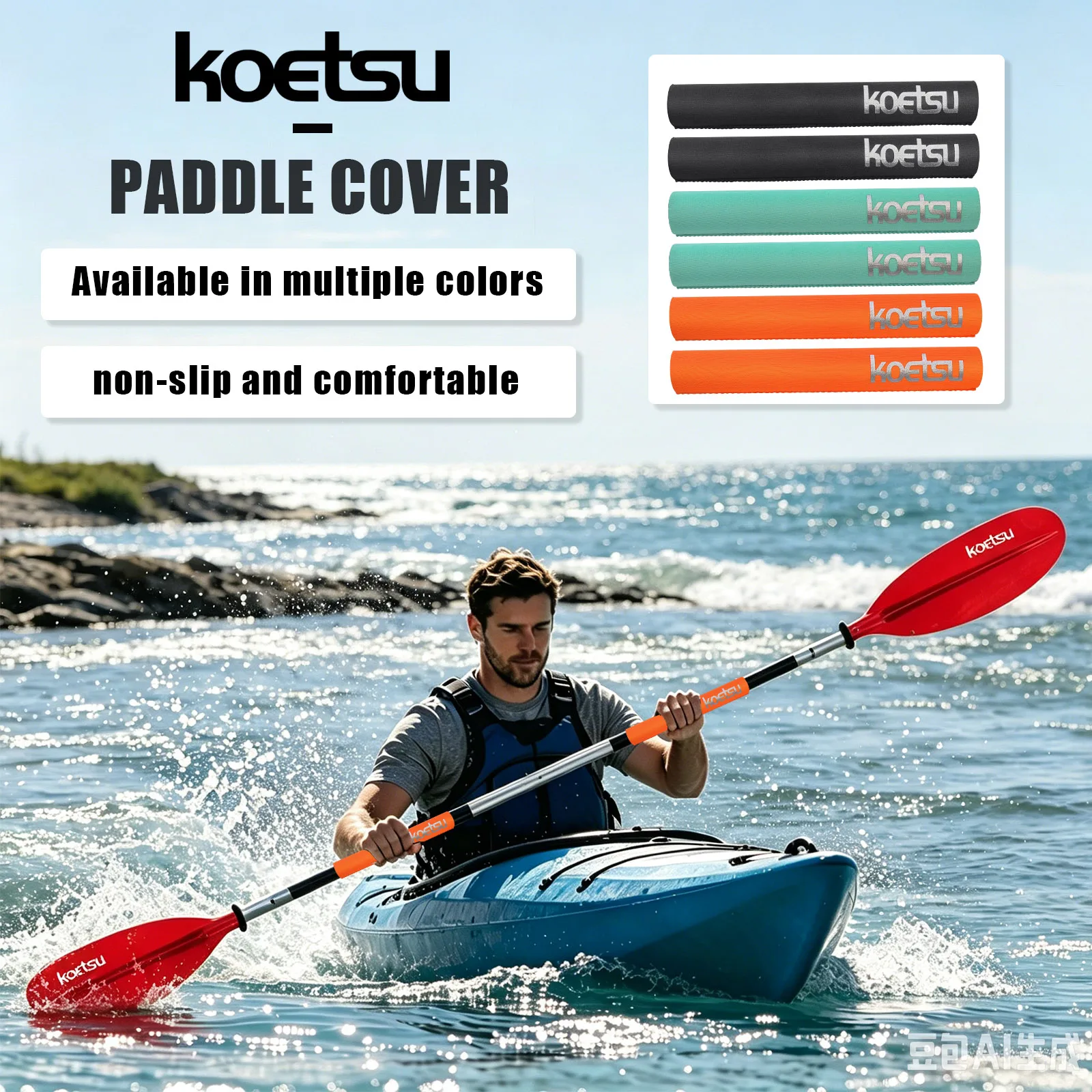 KOETSU 2PCS Kayak Paddle Non-S - Stand Up Paddle Leash review and price