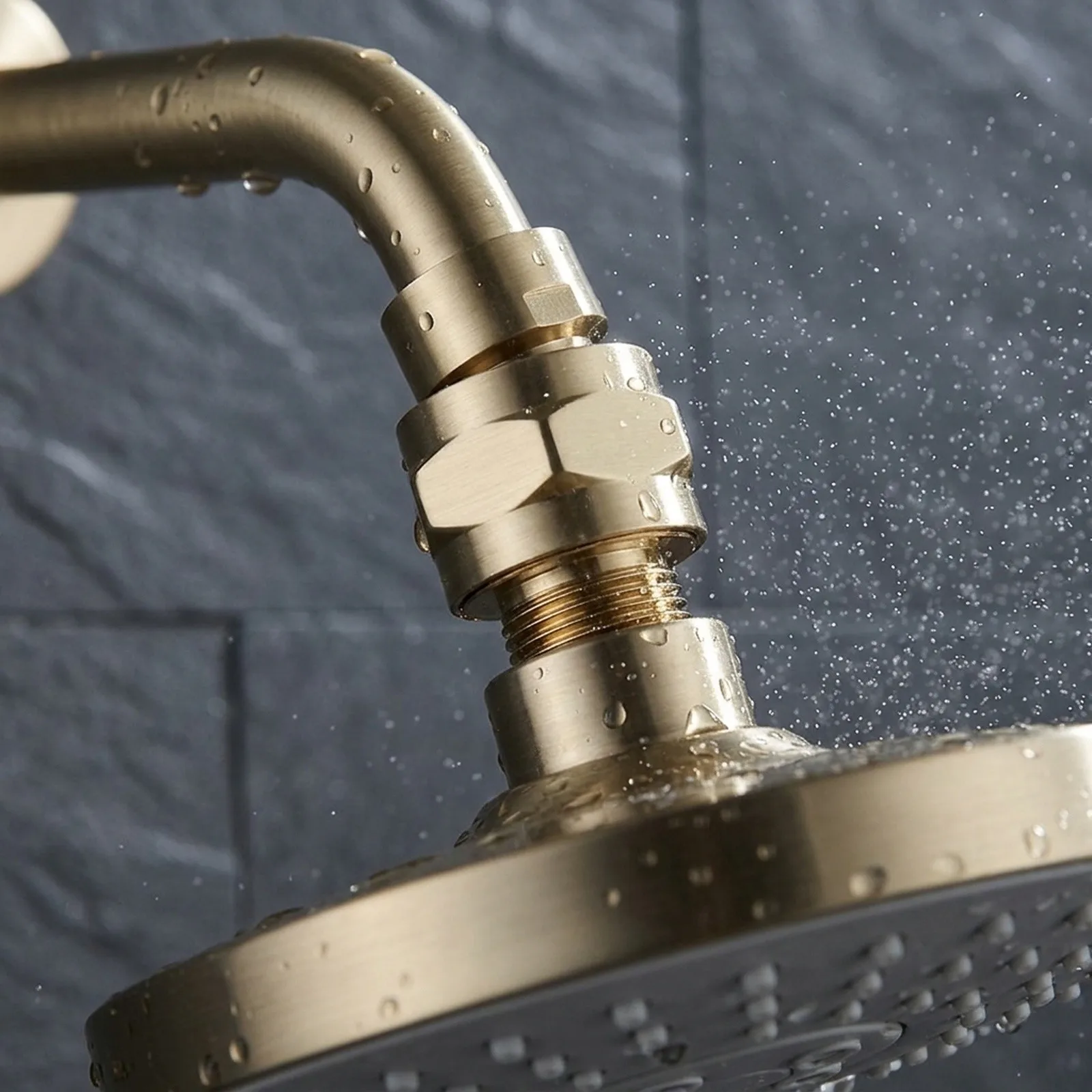 Bathroom Use Shower Customization Shower Head Adapter Angle Swivel Adapter 360 Rotating Ball Connector Adjustable Height