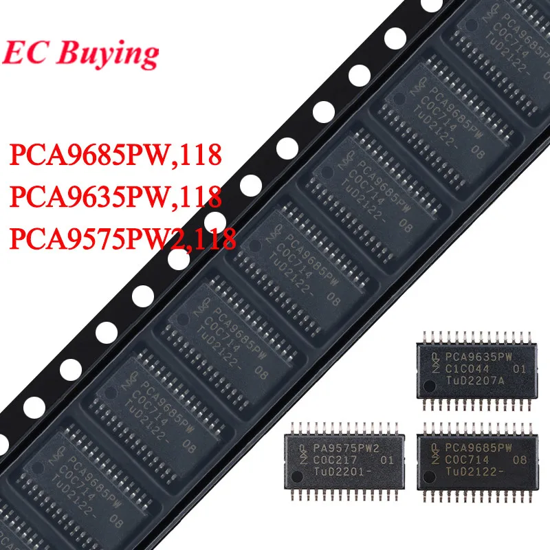 PCA9685 PCA9685PW,118 PCA9635PW,118 PCA9575PW2,118 TSSOP-28  I2C 5V Voltage Source LED Controller Chip IC Integrated Circuit