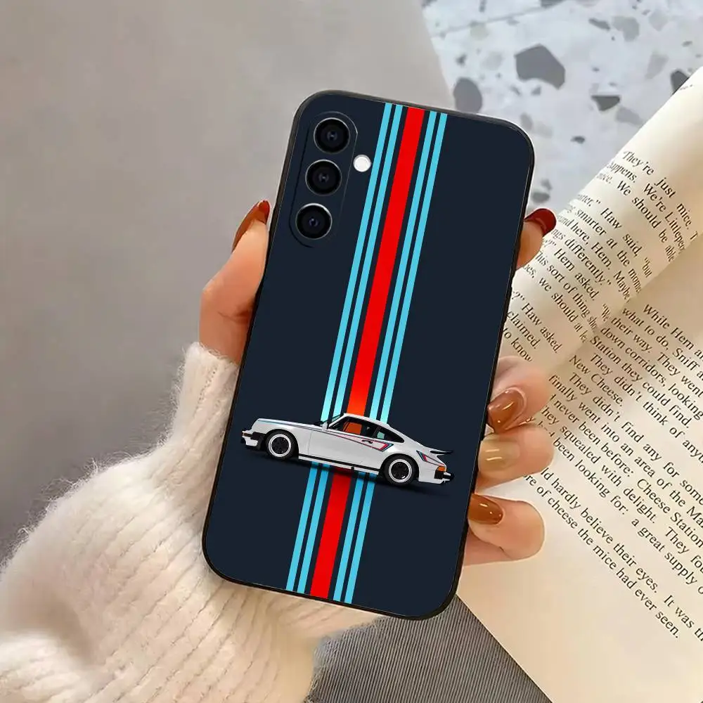 God of speed line cars Phone Case Black Silicone Soft For Samsung Galaxy A73,A72,A71,A70,A53,A52,A51