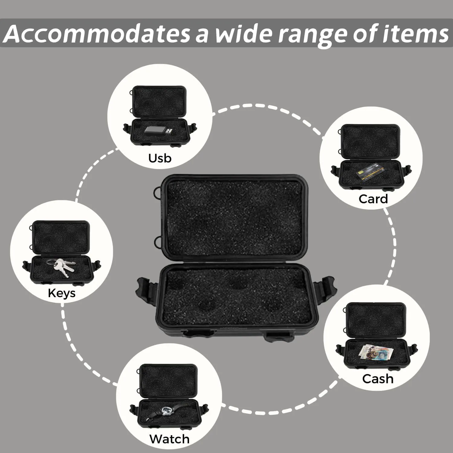 Mini Magnetic Key Box Car Hide Key Magnetic Waterproof Magnetic Key Holder Multipurpose Key Holder for Under Car Rust-Proof box