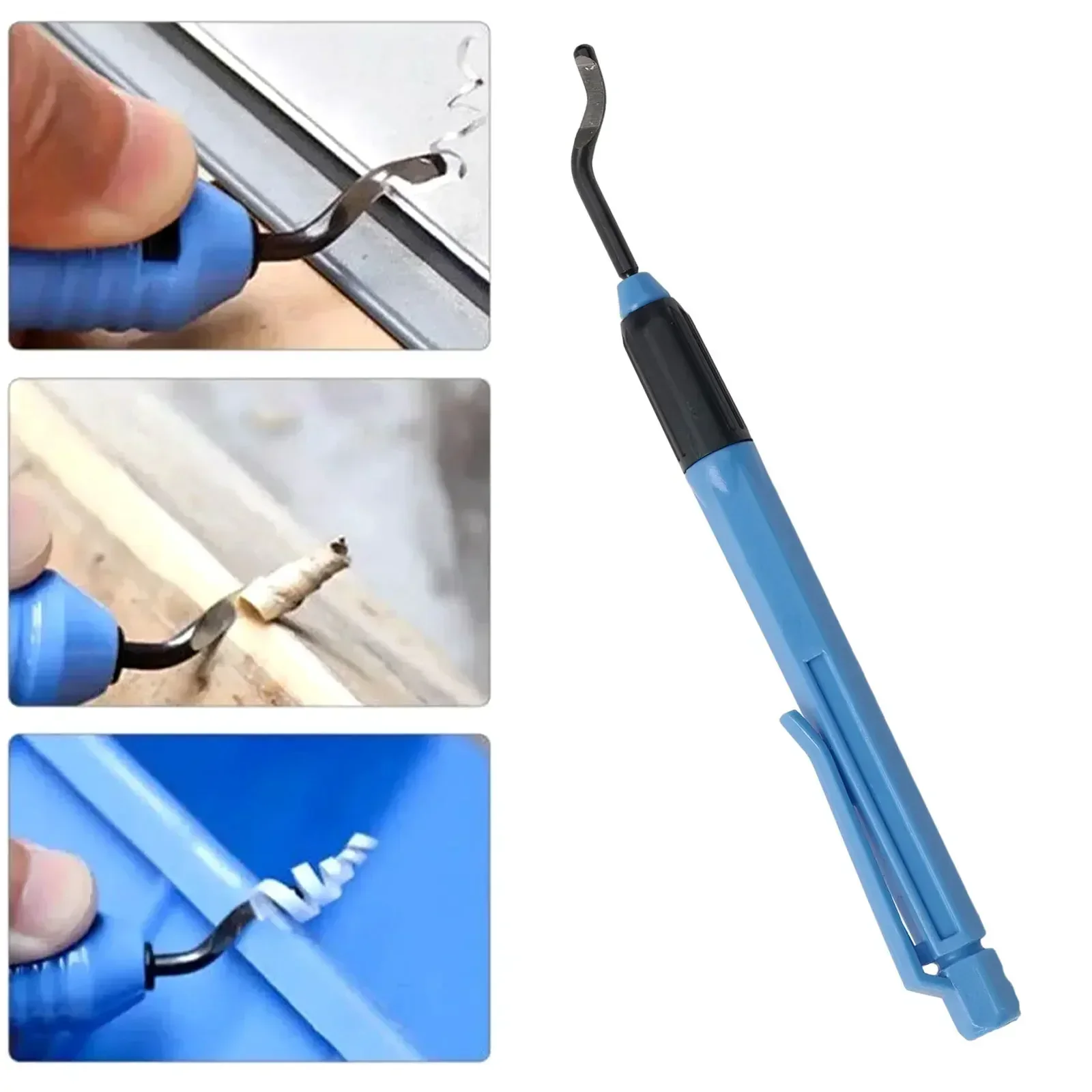 1Pc EO2000 Handle Burr Deburring Tool Kit Rotary With Blade Remover Trimming Cutter Scraper Plastic Metal Wood Deburring Tool