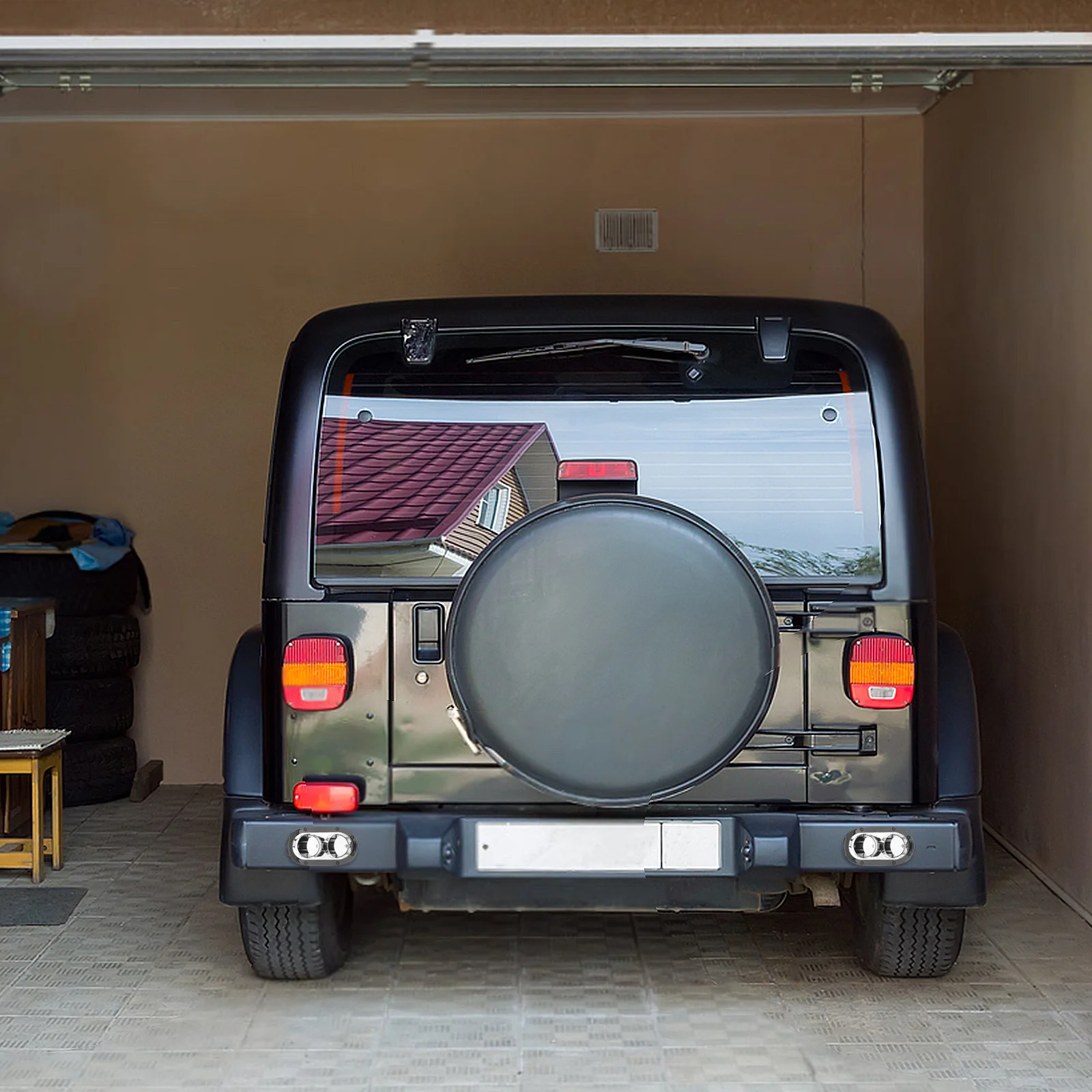 

Universal Car Bumper Decorative Exhaust Muffler Fake Outlet Tip Vehicle Accessory Anti-Collision Scratch Protection Automotive