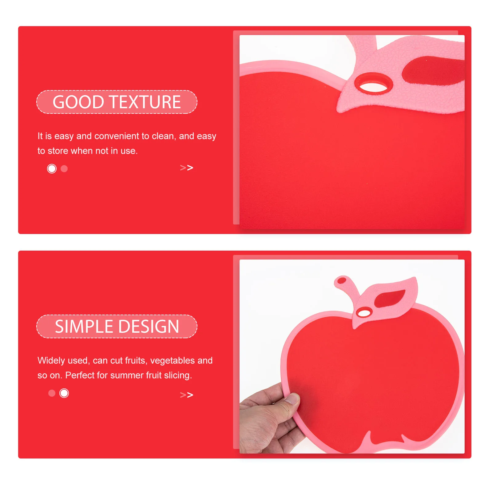 

Adorable Mini Plastic Cutting Fruit Shaped Lightweight Portable Kitchen Chopping Board For Fruits Vegetables Food Grade