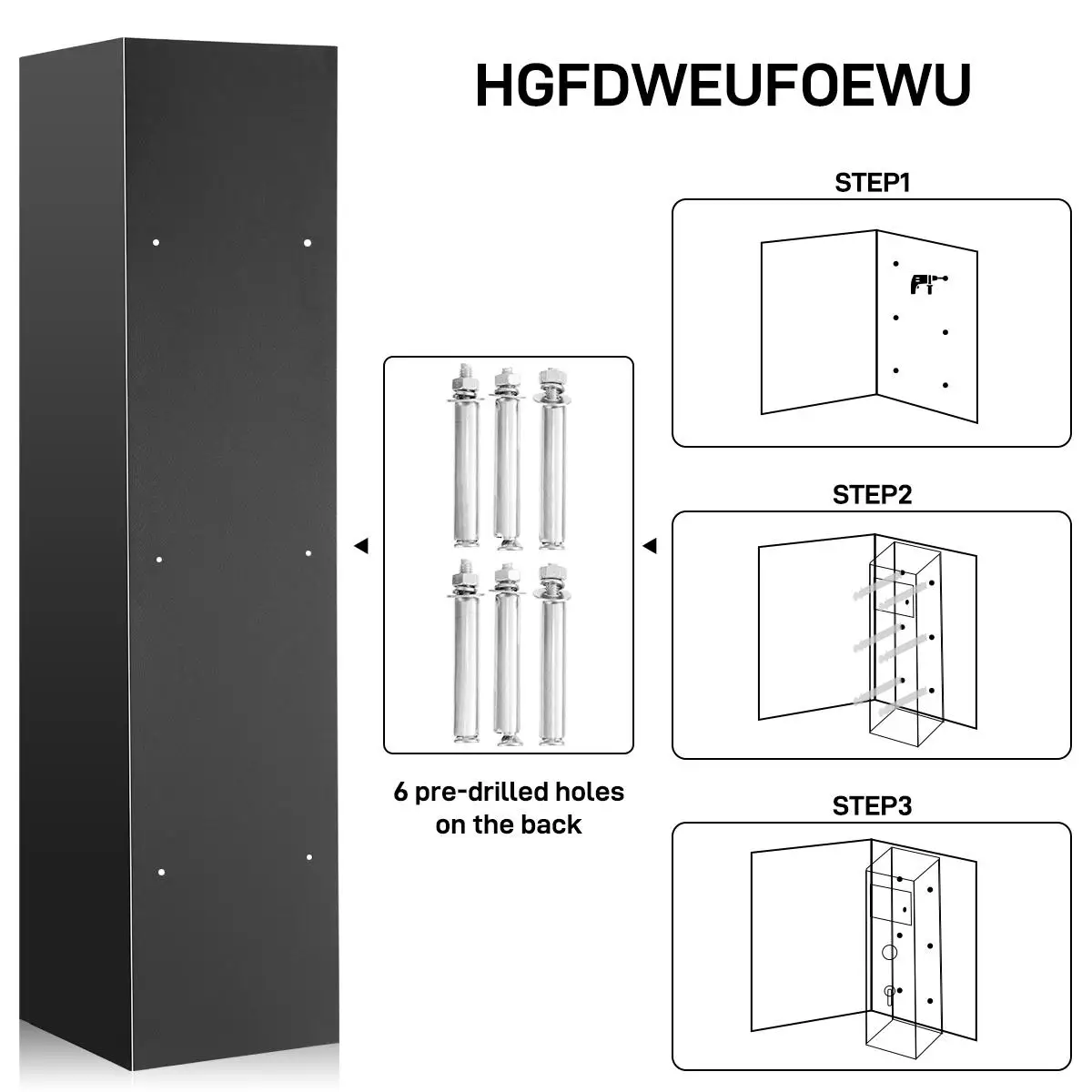 5-Gun Large Rifle Safe Pistol Safe Box Fingerprint Security Cabinet With Pistol Lock Box For Rifle Shotgun Firearms Hidden Safe
