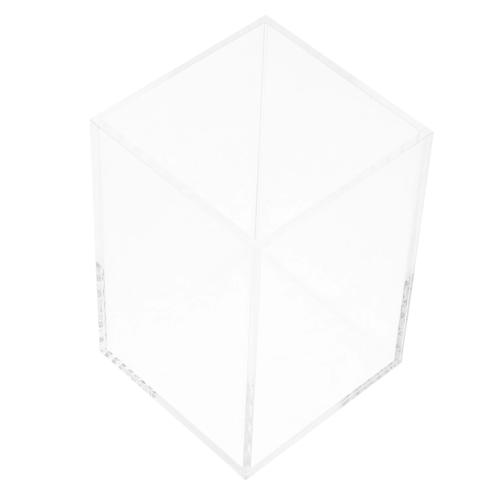 

2pcs Acrylic Organizer Pen Desktop Pen Acrylic Makeup Brush Holder For Cosmetics Storage Vertical Pencil Holder Desk Accessories