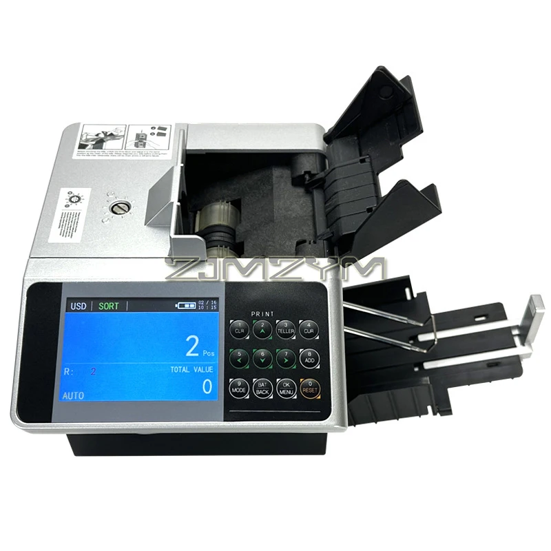 Rechargeable Money Counter Machine with LCD Display | 2,260 Bills per Minute, Mix/Sort/Count, Cash Counter Bill Counter Machine