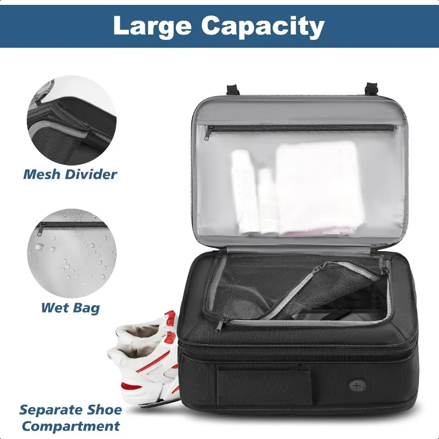 Expandable Carry on Backpack TSA Appd Personal Item Travel Backpack with Shoe Compartment Packing Cube AntiTheft Lage Back Pack