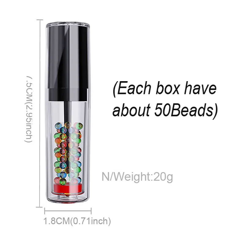 New Arrival Portable Cigarette Capsule Beads Filter Push Box Mixed Black mint Fruit Flavor Bursting Cigarette balls With Pusher