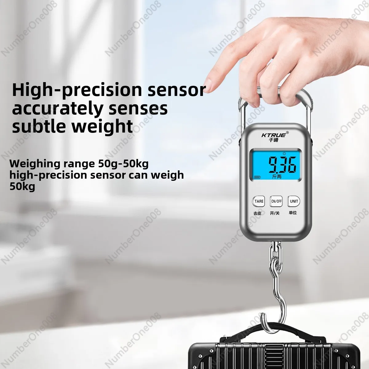 2024 New Portable Portable Electronic Scale Precision Household Small High-precision Commercial Weighing