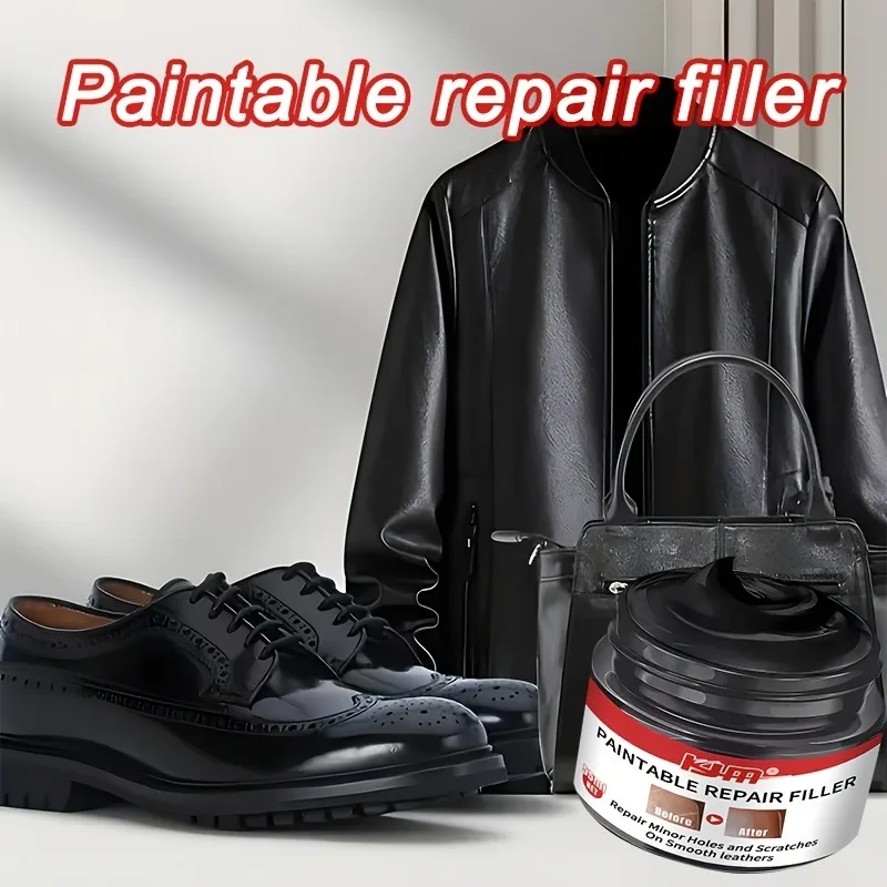 KJM Black Shoe Repair Filler: Quick-Dry Chemical Formula – Scratch Fix for Imitation Leather Shoes/Boots, Durable Refurbishment image 4