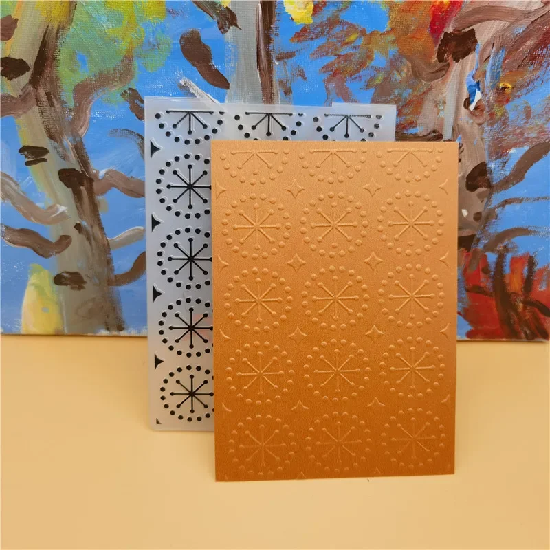 2024 New Plastic Embossing Folder DIY Background Craft Template Molds Stamp Stencils Scrapbook Paper Cards Photo Album Making