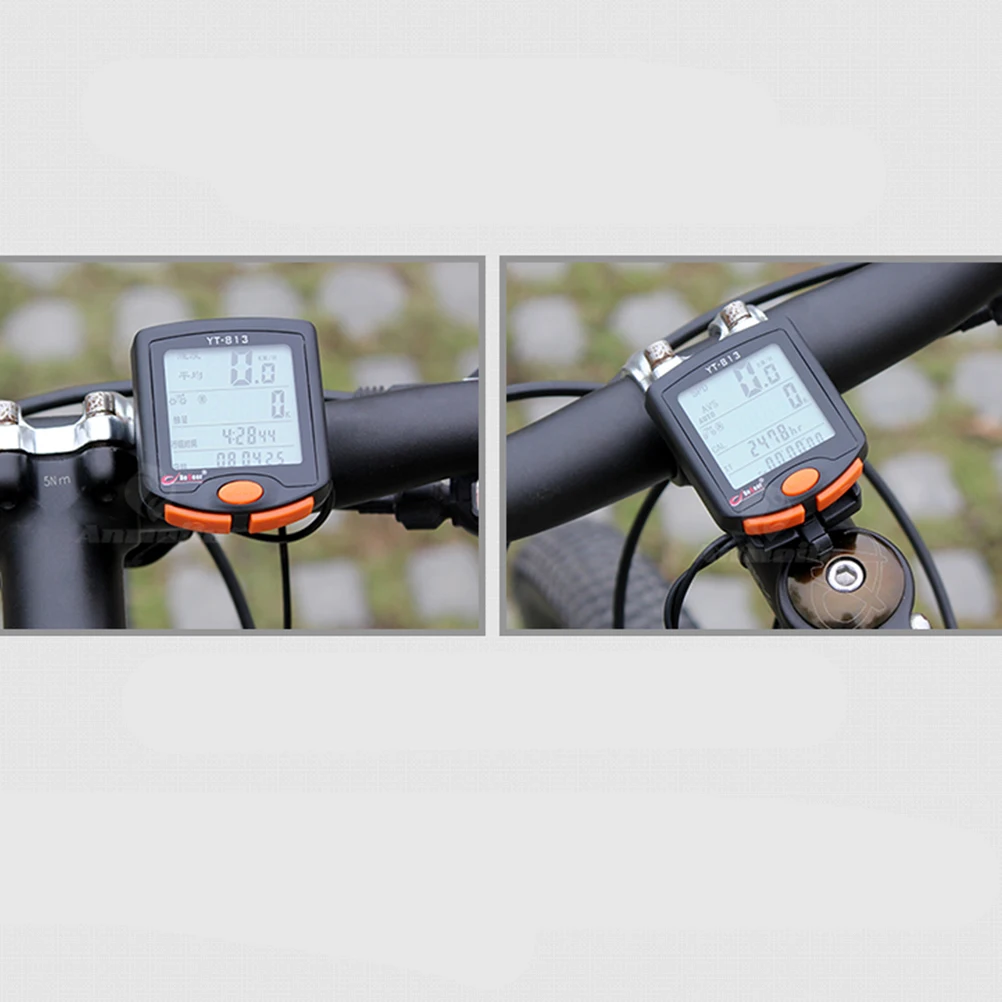 

Bicycle Code Table Cycling Computer Odometer Speedometer Stopwatch 12 24 Hour Clock Calorie Mileage Tracker Thermometer Display