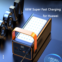 70000mAh Power Bank 66W Super Fast Charging 4 USB Port Powerbank for iPhone 15 14 Xiaomi Samsung Portable Charger Spare Battery